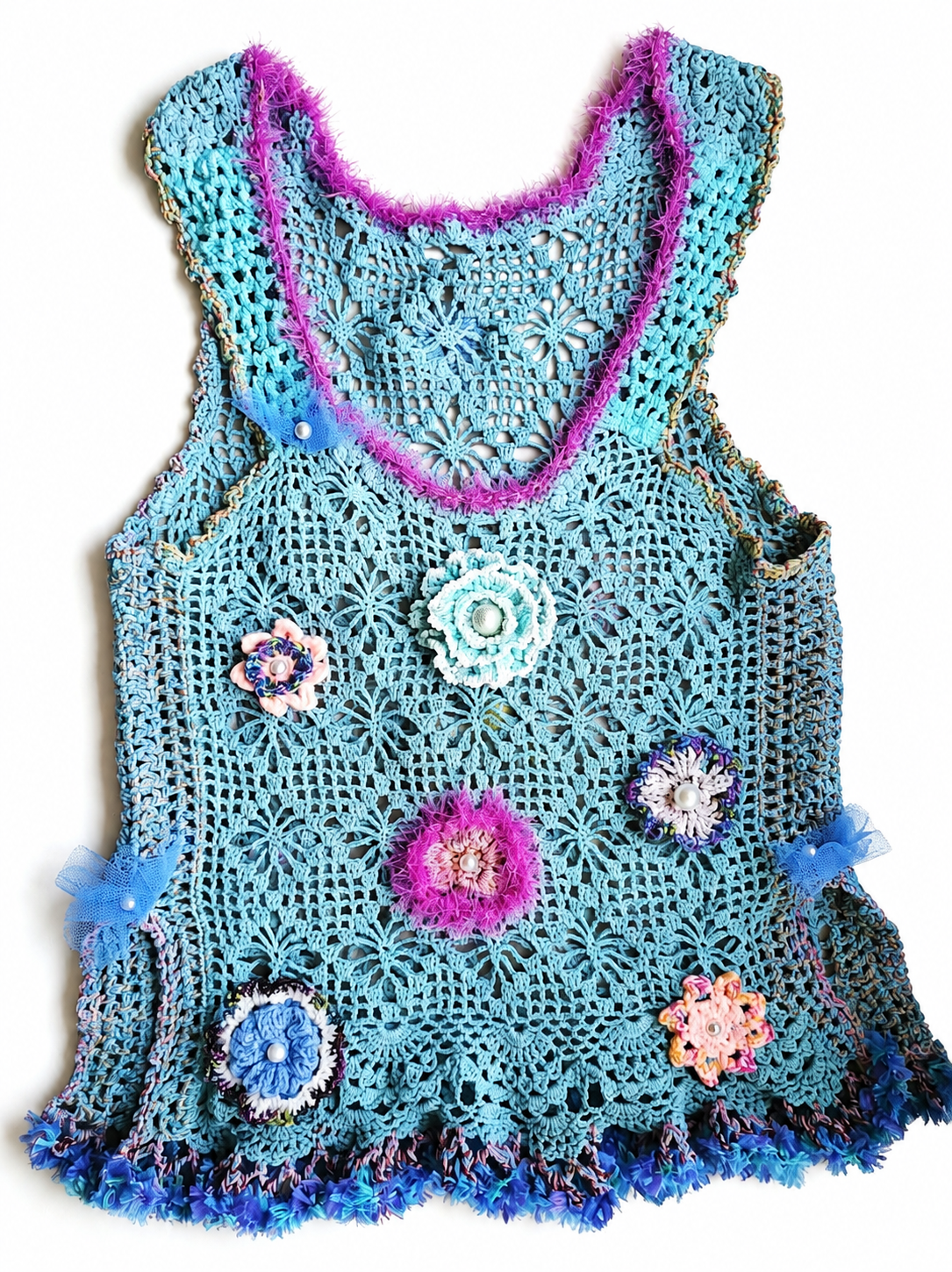 Sea Garden – Artistic Handmade Crochet Top