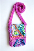 Fuchsia Messenger Bag – One-of-a-Kind Handmade Art Bag