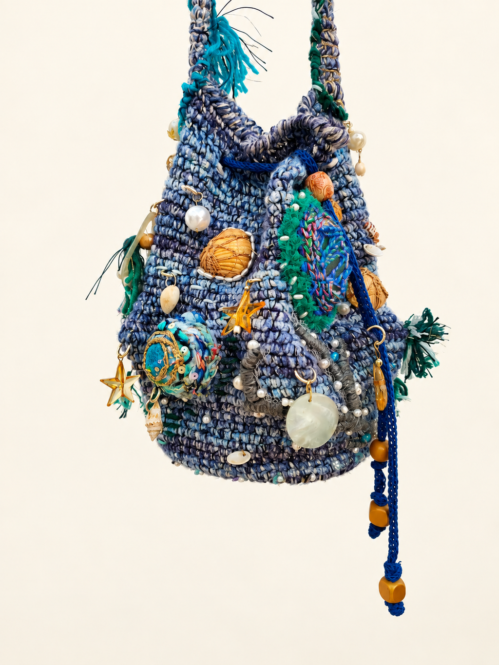 Metallic Weave — Crochet Art Handbag