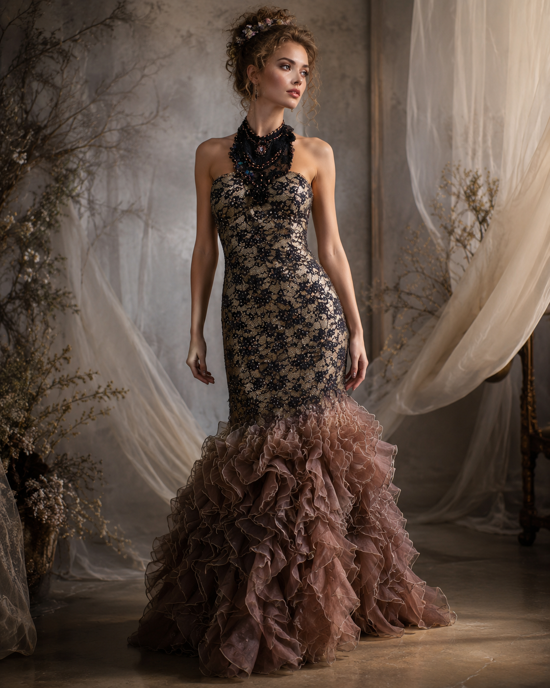 Dusty Rose Mermaid — Upcycled Wedding Gown
