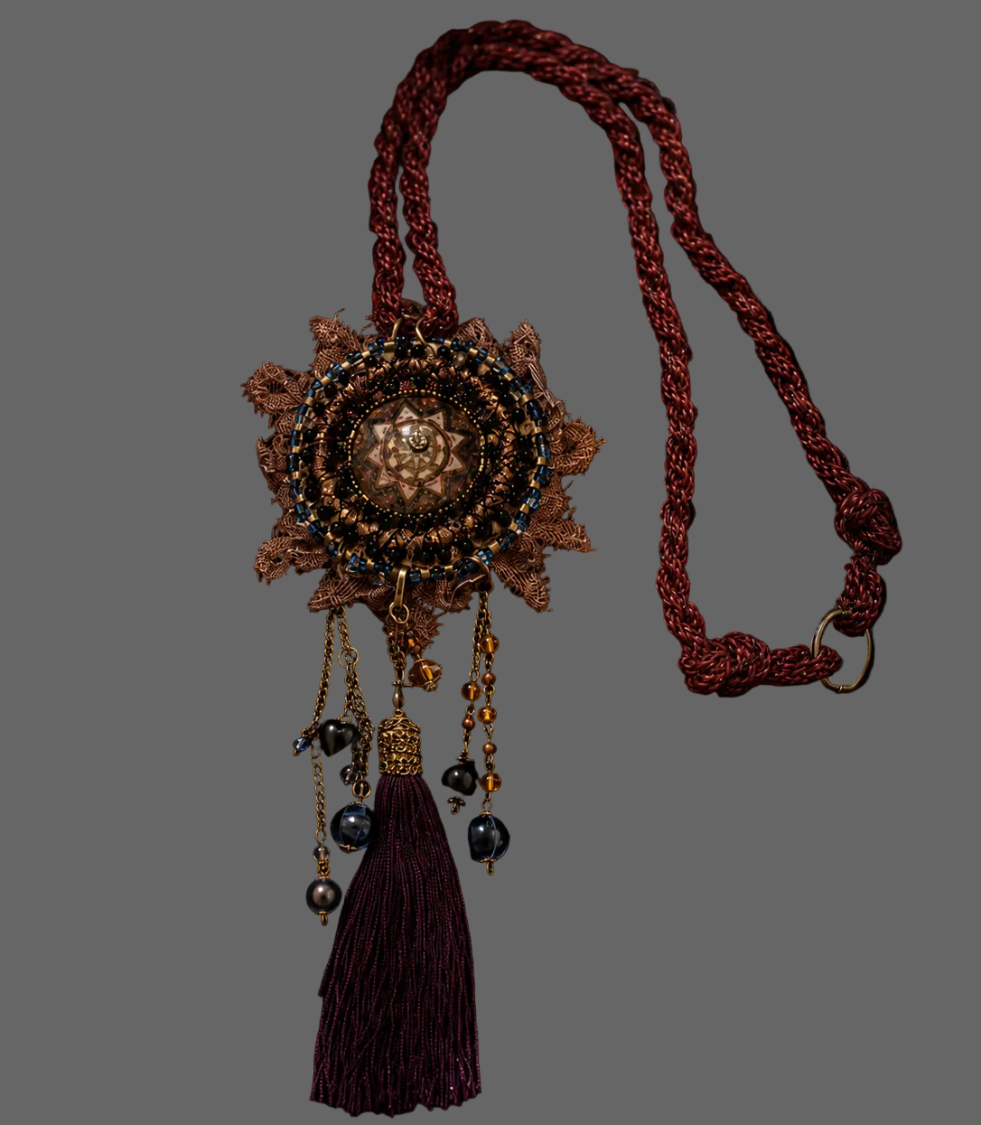 Burgundy Mandala