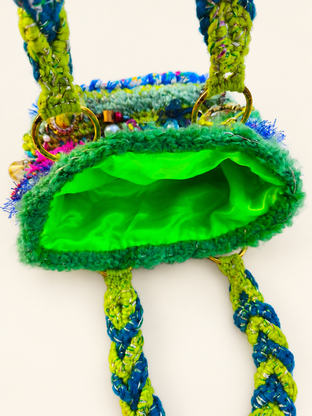 Paradise Amulet — Textile Art Handbag with Charms