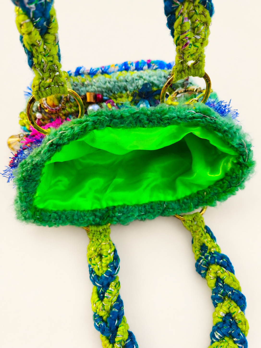 Paradise Amulet — Textile Art Handbag with Charms