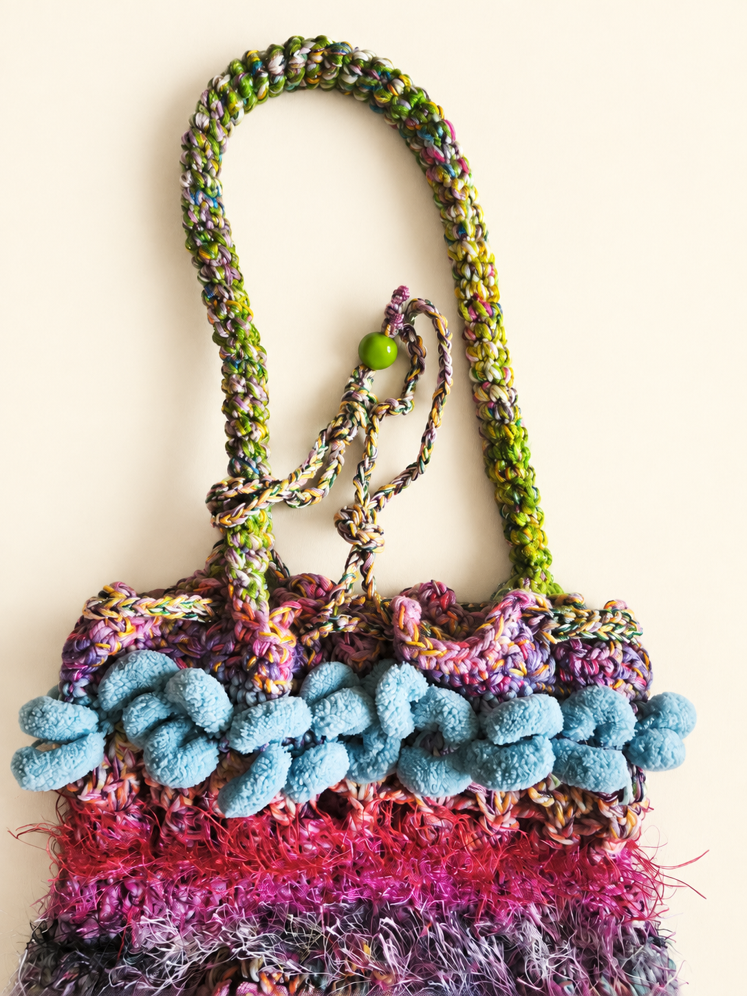 Carnival of Textures — Colourful Boho Handbag