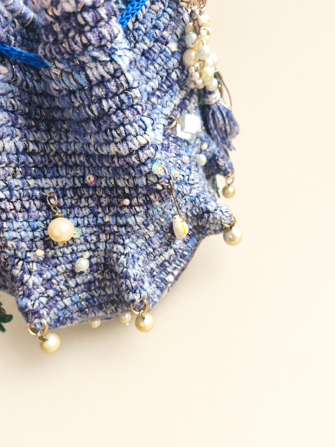 Metallic Weave — Crochet Art Handbag