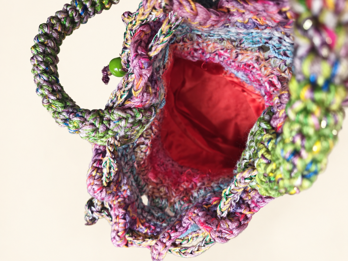 Carnival of Textures — Colourful Boho Handbag