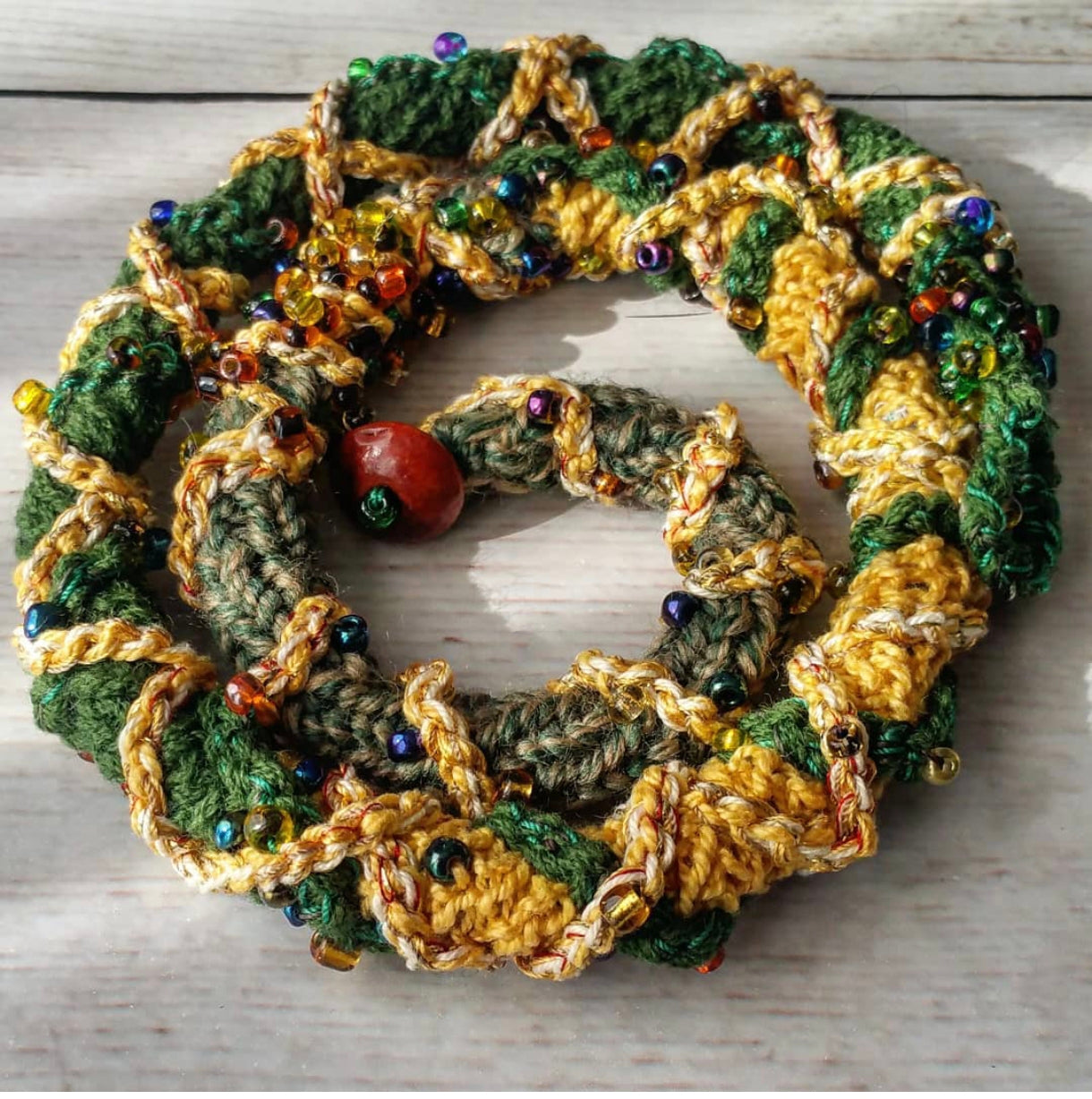 Green-yellow snake