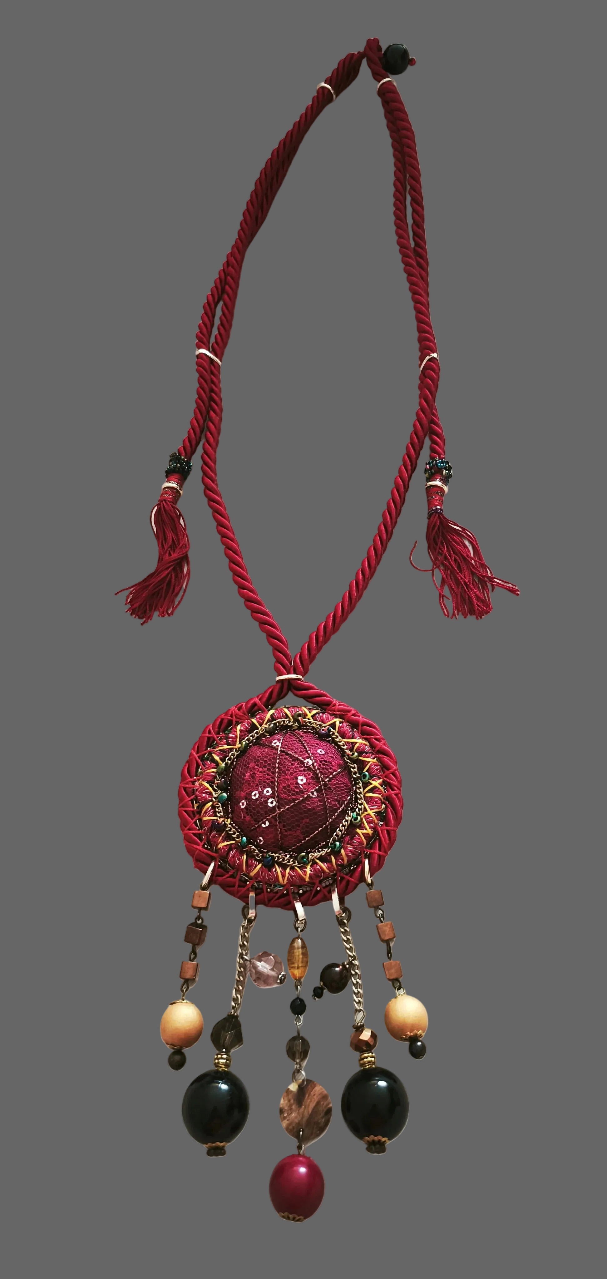 Burgundy Amulet