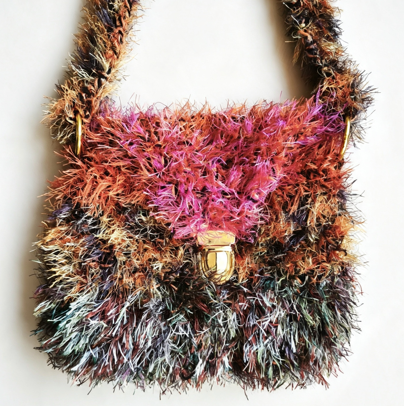 Fuchsia Moss – One-of-a-Kind Handmade Art Bag