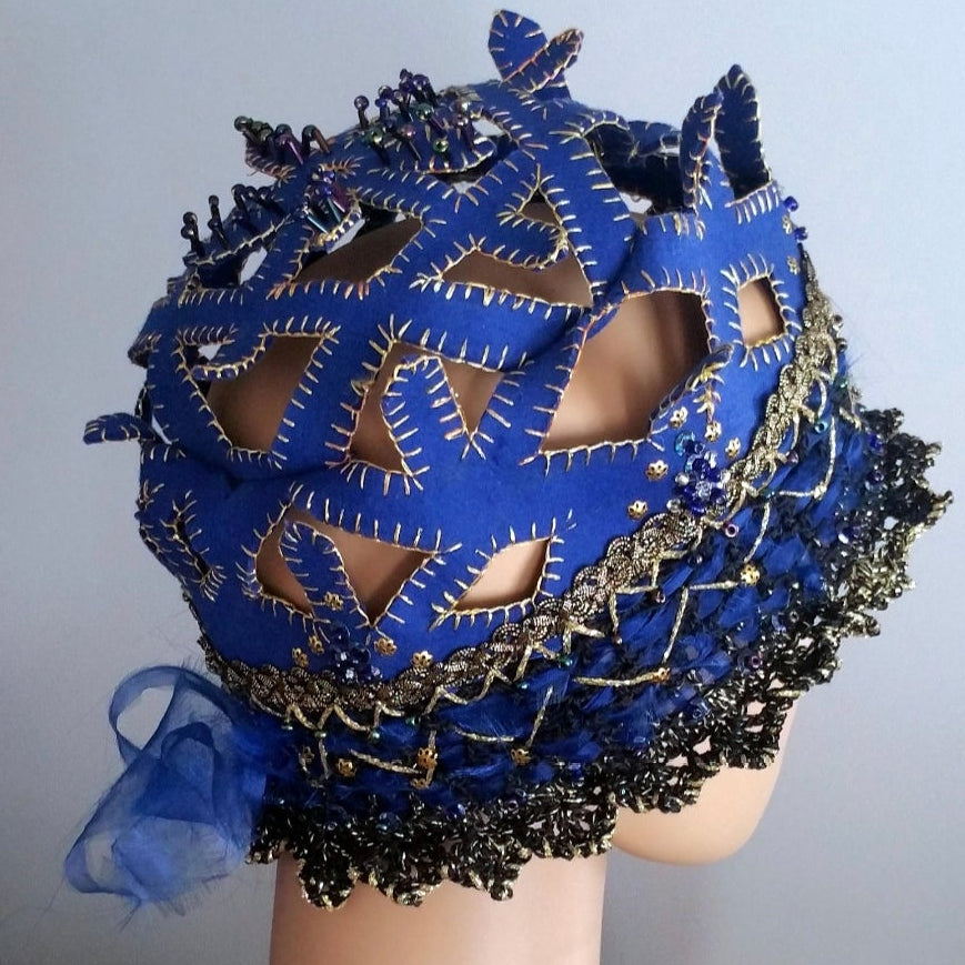 Blue Fantasy — Artistic Headpiece