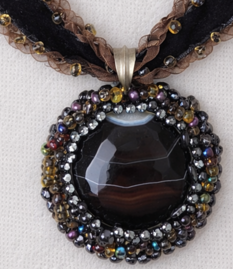 Black beaded choker