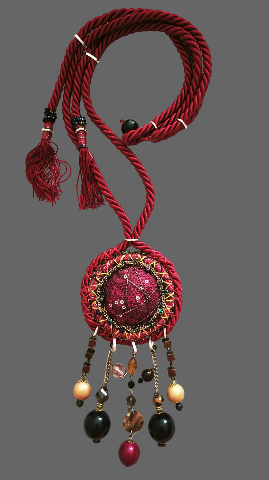 Burgundy Amulet