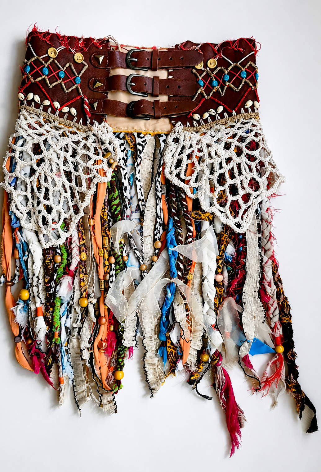 Nomad Spirit - artystyczny pas boho handmade
