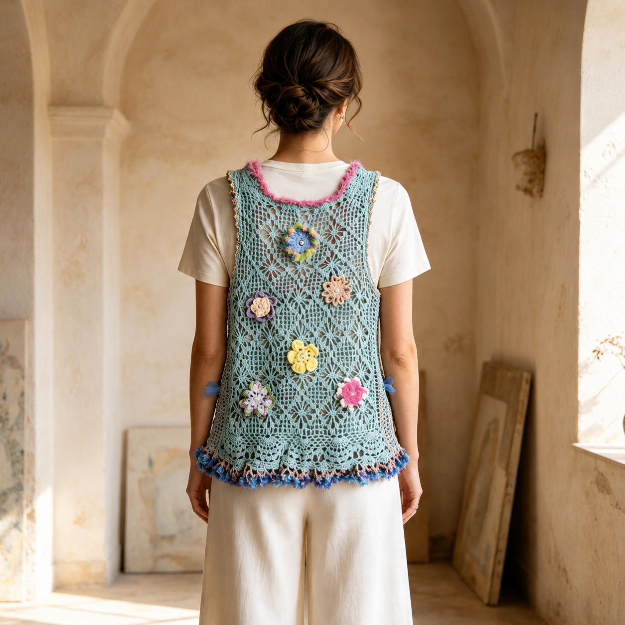 Sea Garden – Artistic Handmade Crochet Top