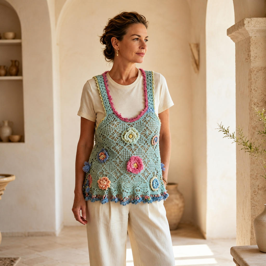 Sea Garden – Artistic Handmade Crochet Top