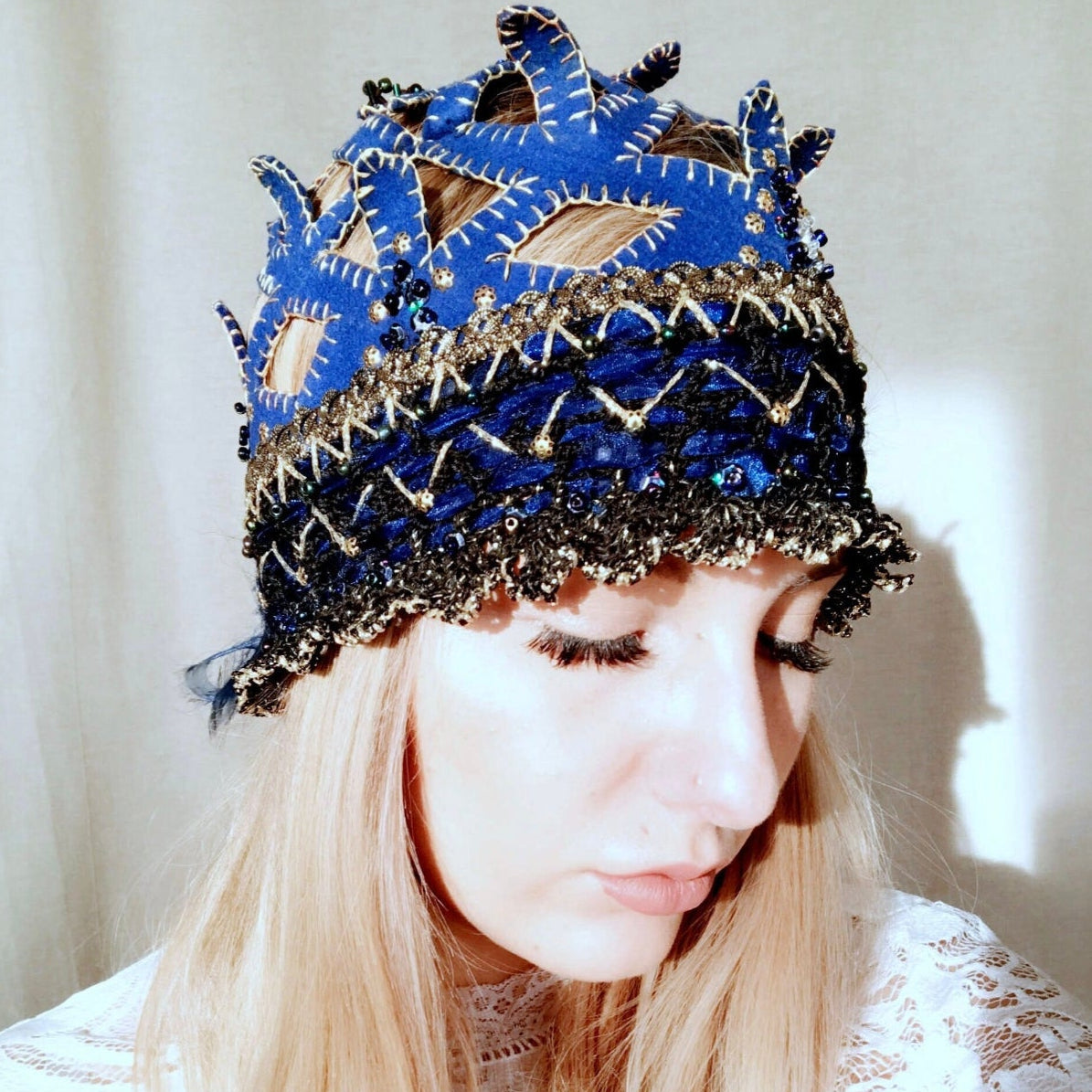 Blue Fantasy — Artistic Headpiece