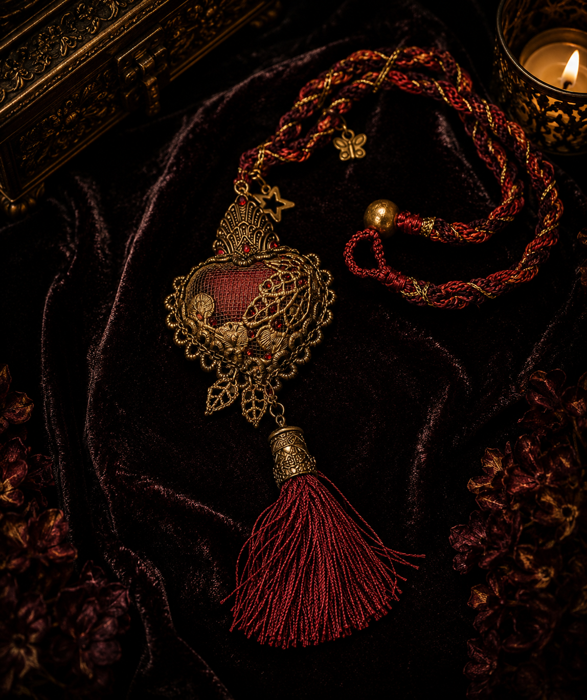 Burgundy Heart