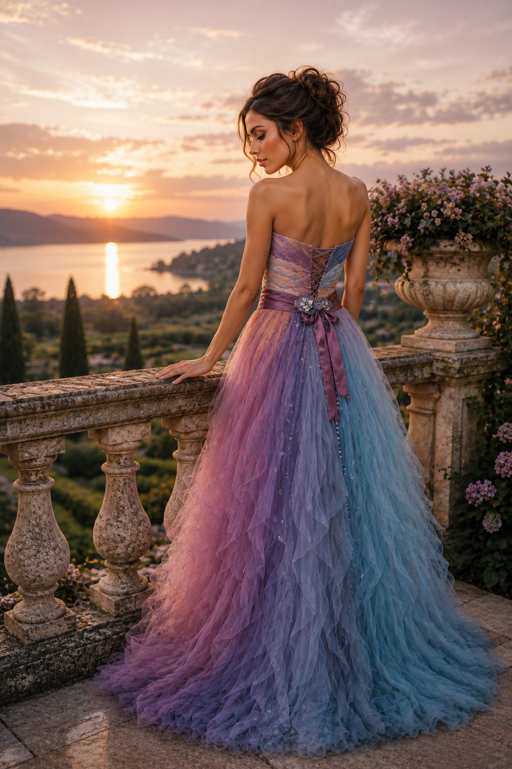 Ombre with Ruffles
