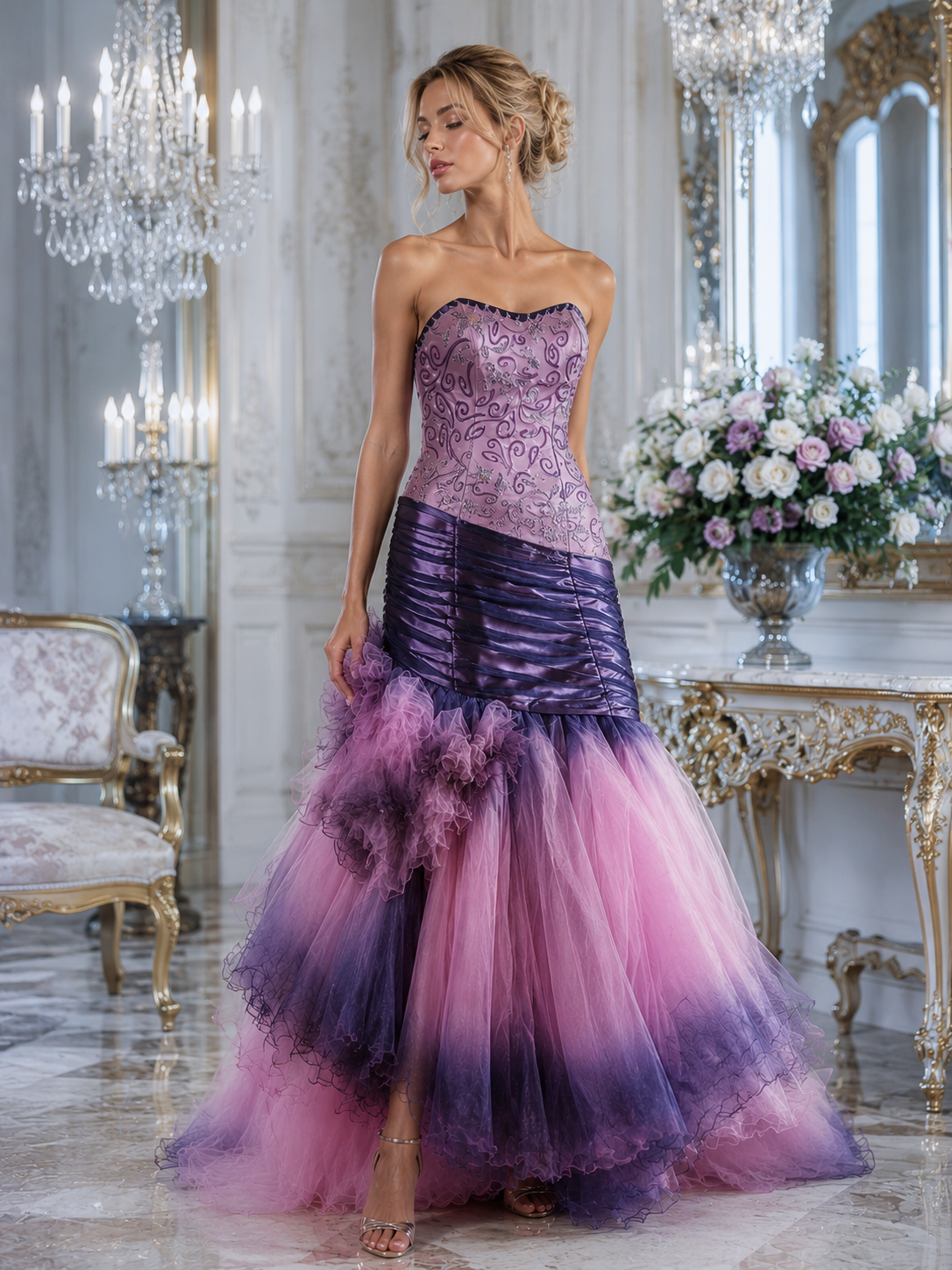 Violet Rhapsody — Upcycled Wedding Gown