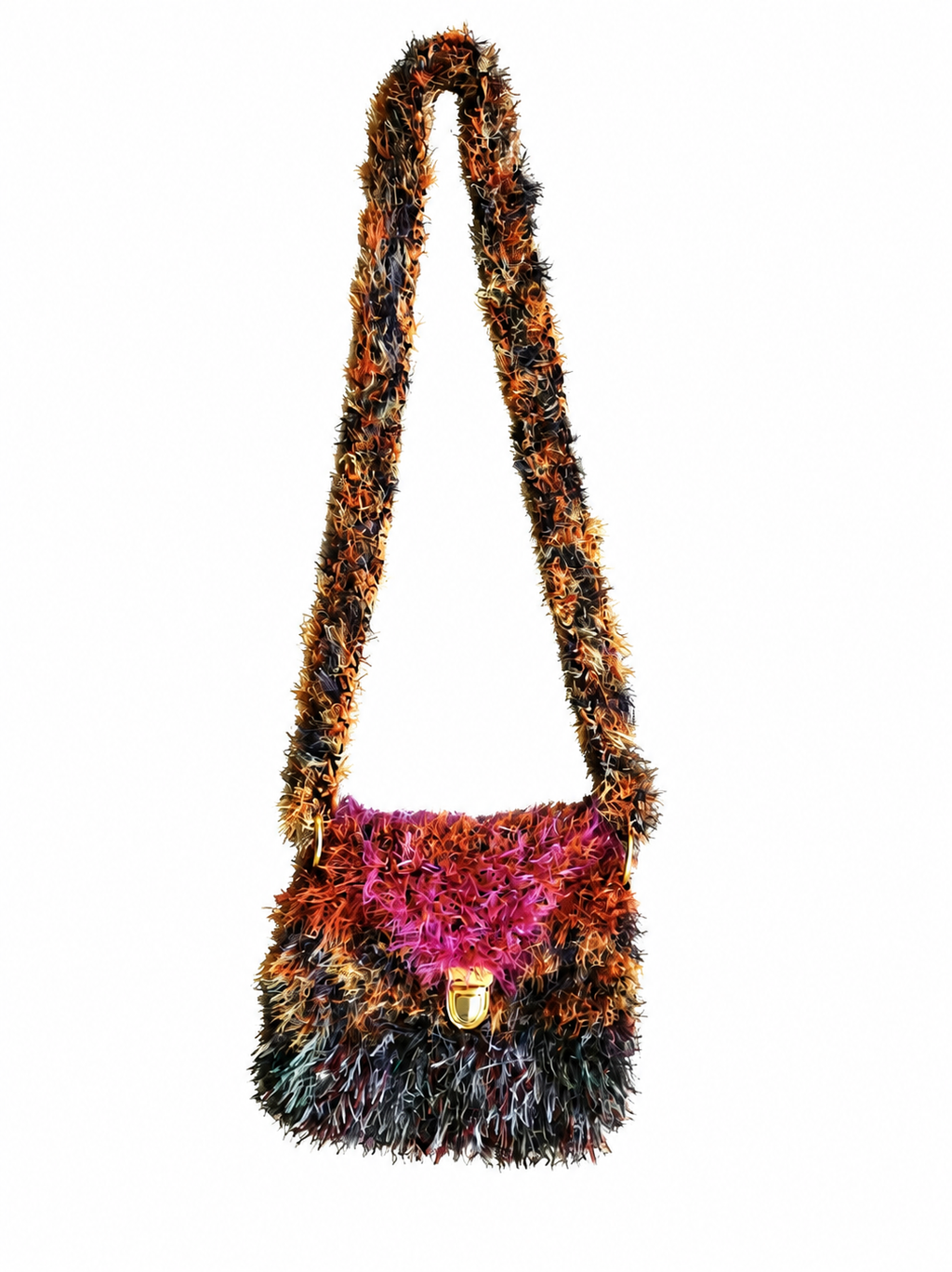 Fuchsia Moss – One-of-a-Kind Handmade Art Bag