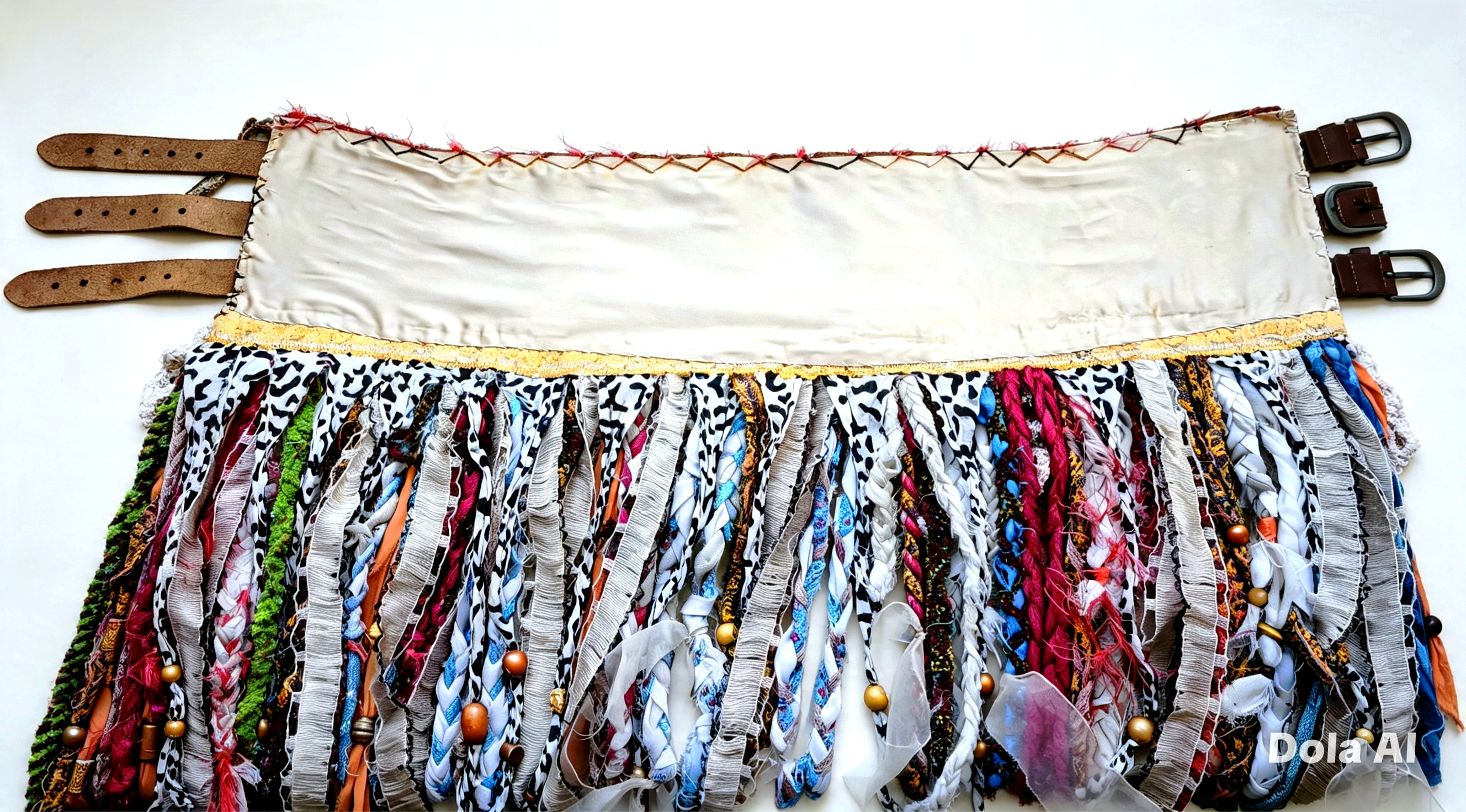 Nomad Spirit - artystyczny pas boho handmade