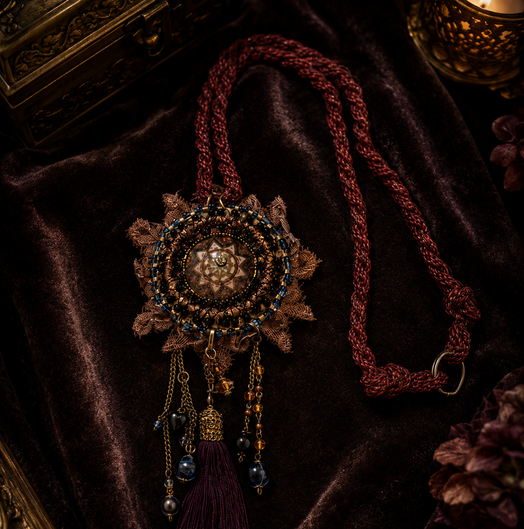 Burgundy Mandala