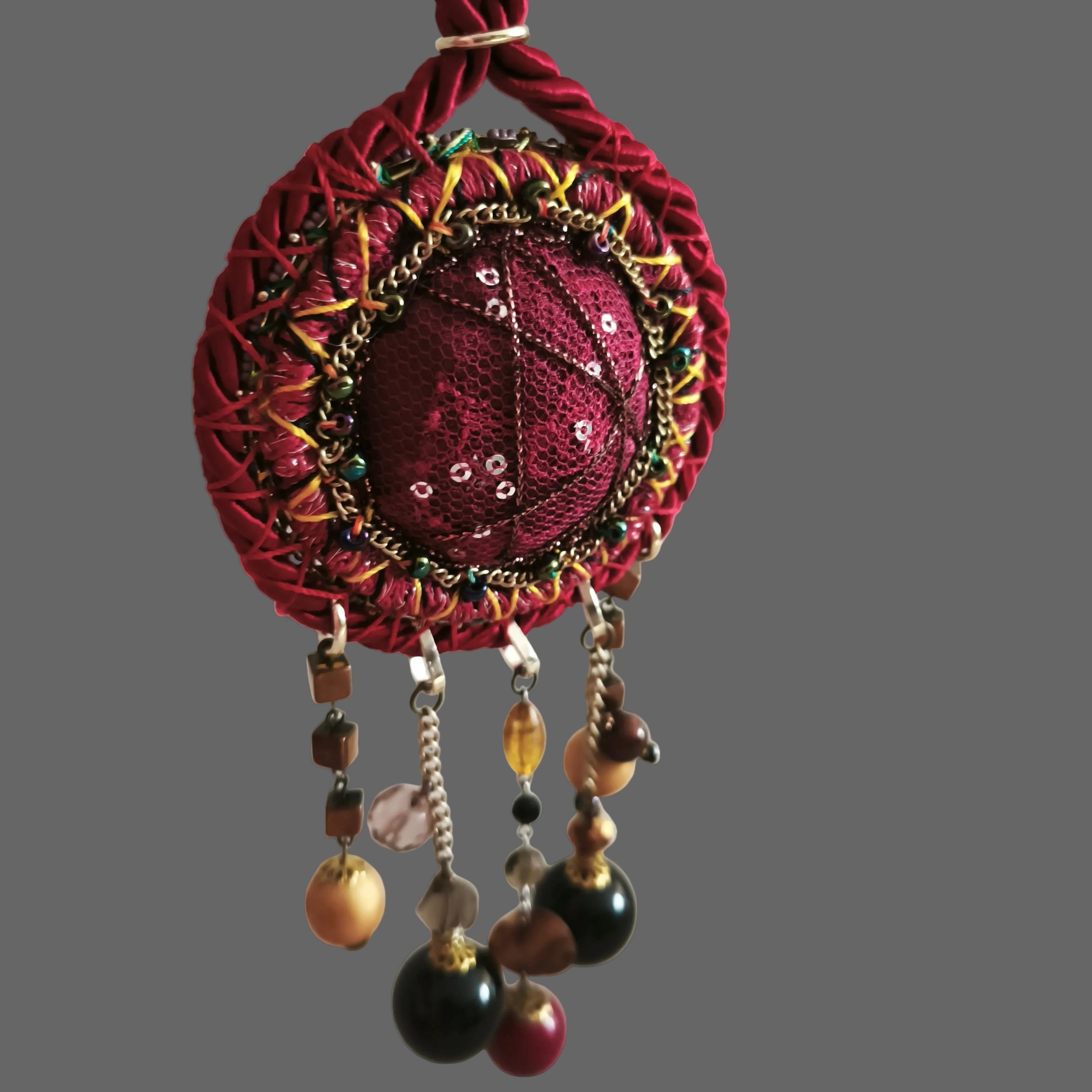 Burgundy Amulet