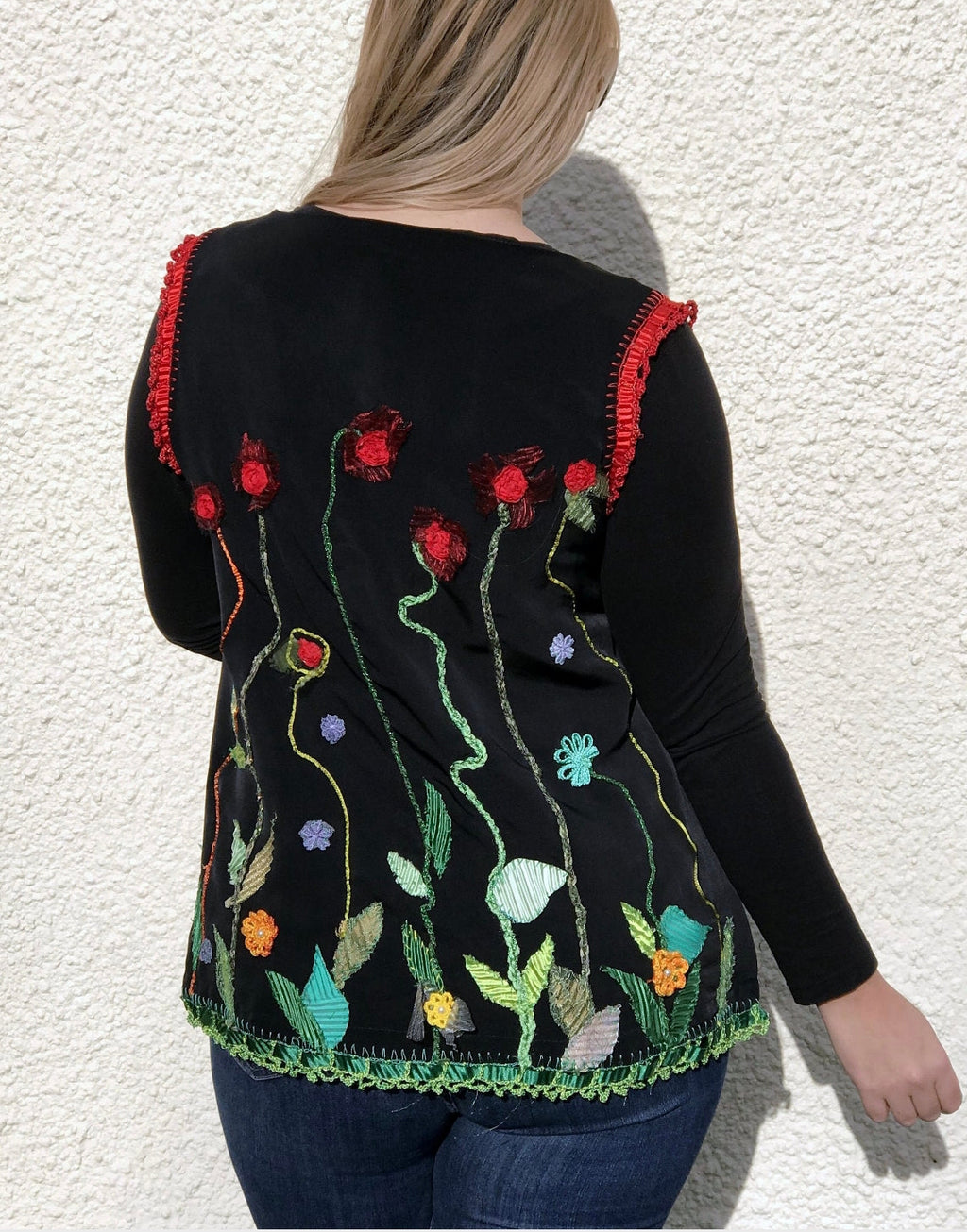 Garden at Night — Artistic Handmade Vest